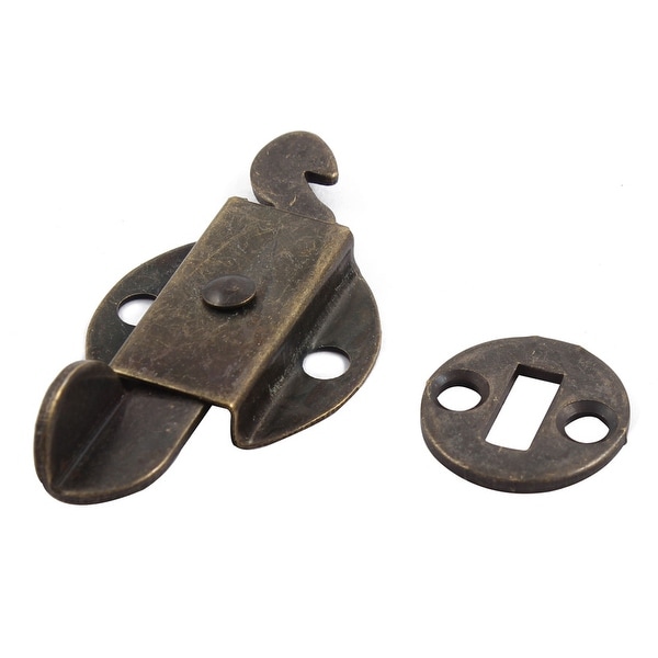 Case Gift Box Screw Mounting Toggle Latch Buckle Set Bronze Tone 63mm x 32mm