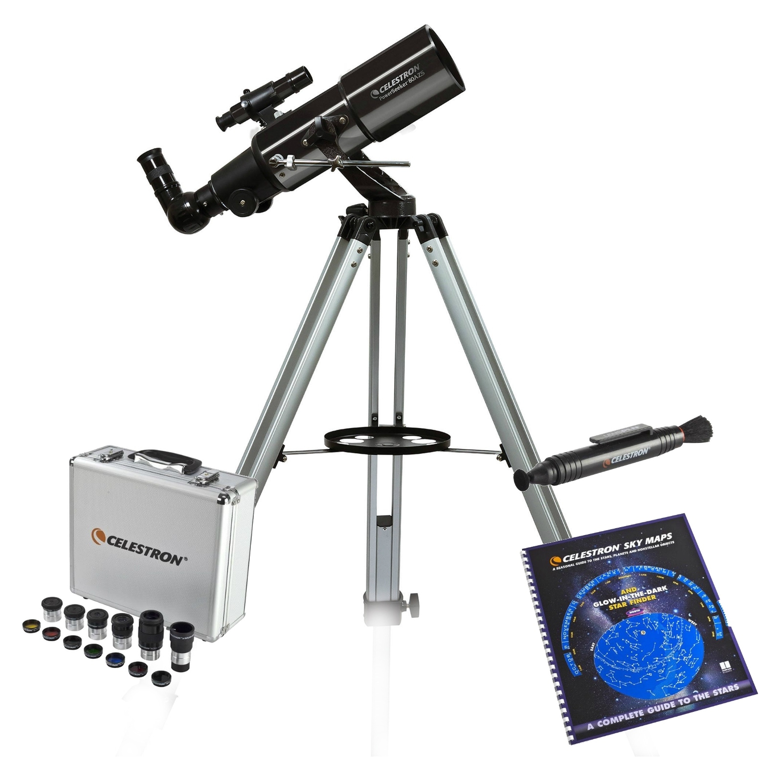 celestron 21087 powerseeker 80azs telescope