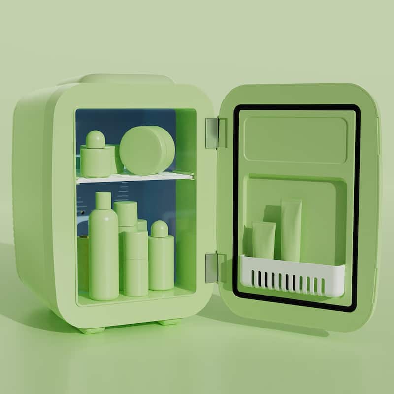 Caynel 4 Liter Portable Cooler and Warmer Mini Fridge for Home, Car