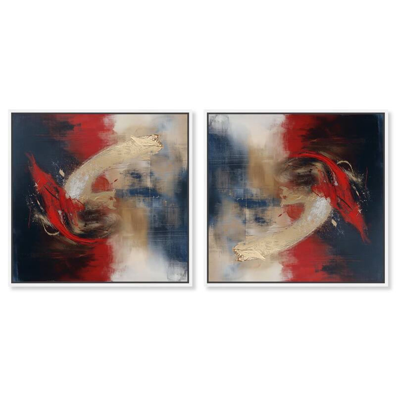 Flower Impressions Canvas by Art Remedy - 15" x 10" - Gold