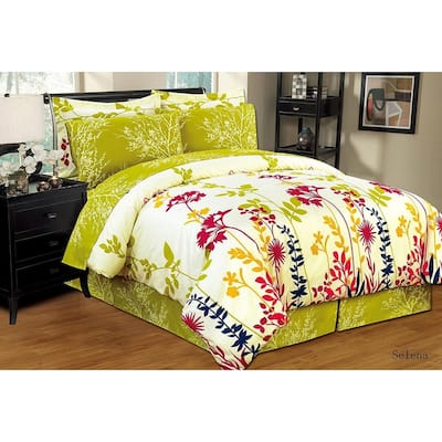 Porch & Den Jenne Reversible Patterned Bed-in-a-Bag 8-PC Comforter Set