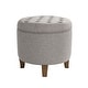 preview thumbnail 22 of 110, Carson Carrington Hare Button-tufted Round Storage Ottoman