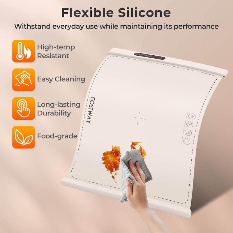 Costway Rollable & Portable Electric Warming Tray with Fasting Heating - See Details