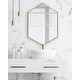 preview thumbnail 2 of 54, Kate and Laurel McNeer Glam Hexagon Framed Wall Mirror