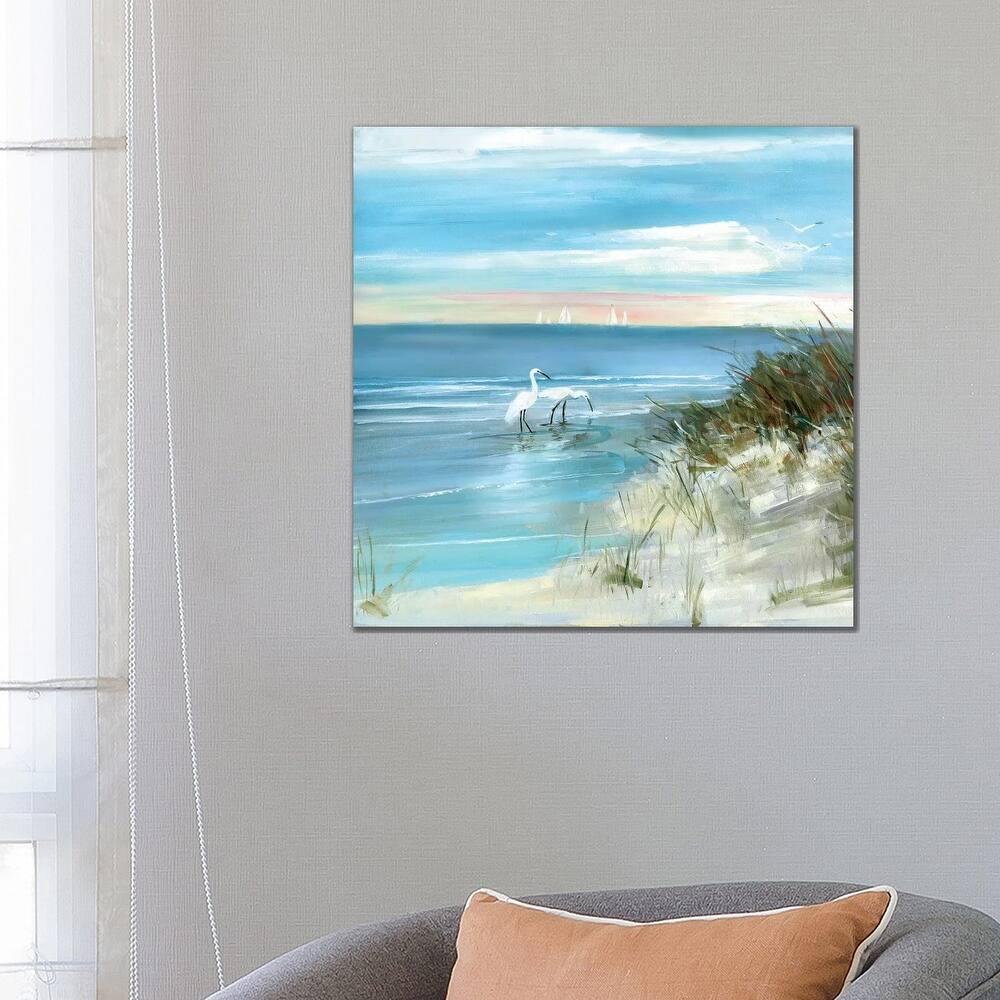 iCanvas "Shore Fishing" by Sally Swatland Canvas Print