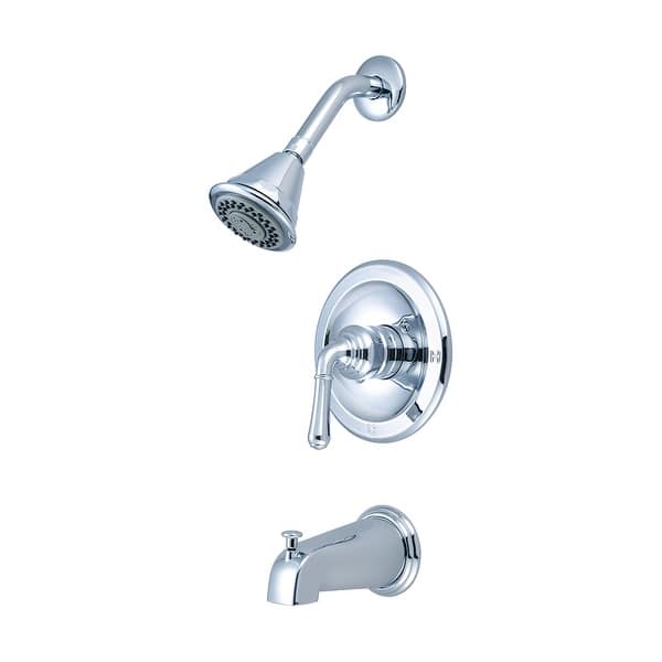 slide 1 of 1, Olympia Accent Collection Single Handle Tub/Shower Trim Set - Polished Chrome