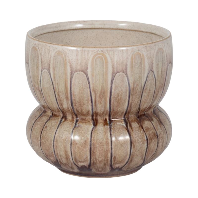 Sagebrook Home Mandara Small Vase - Multi-color, Ceramic, Brown, Novelty, Elegant Design for Modern Living
