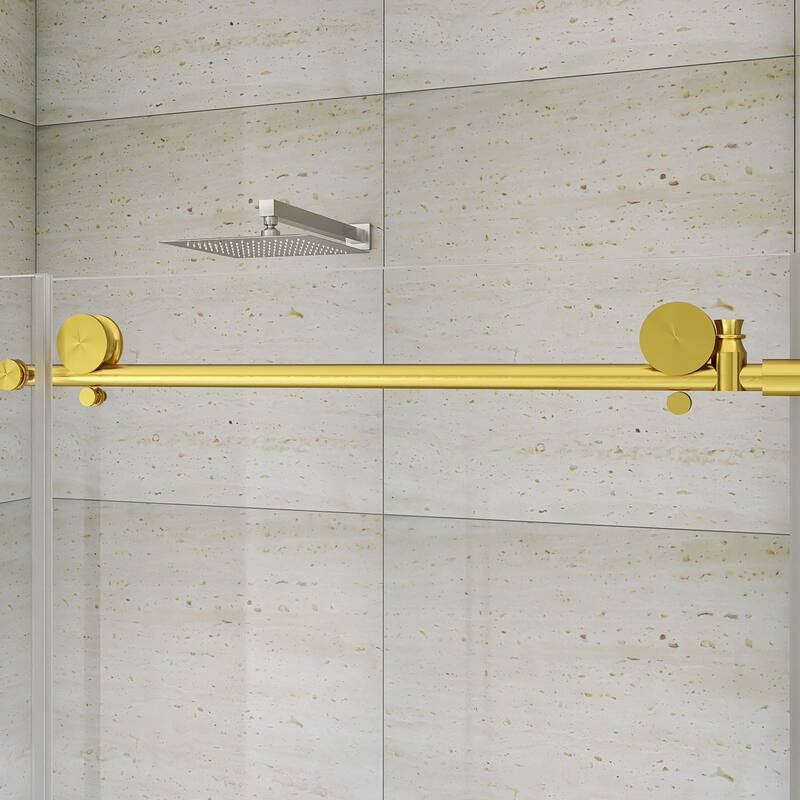60" x 76" Sliding Frameless Shower Door - 60'' x 0.31'' x 76''