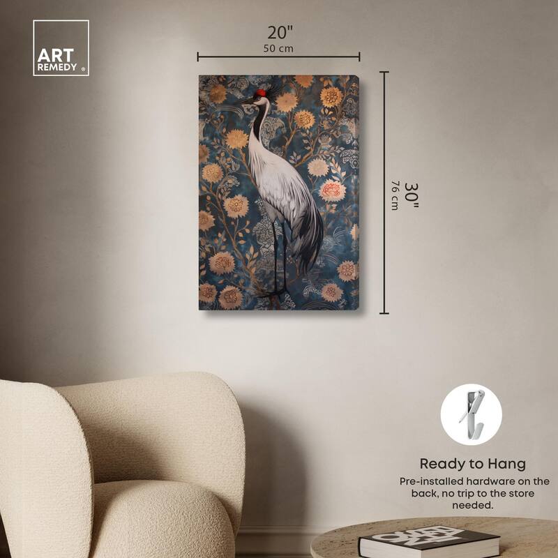 Botanical Bird II Canvas by Art Remedy, Gallery Wrapped