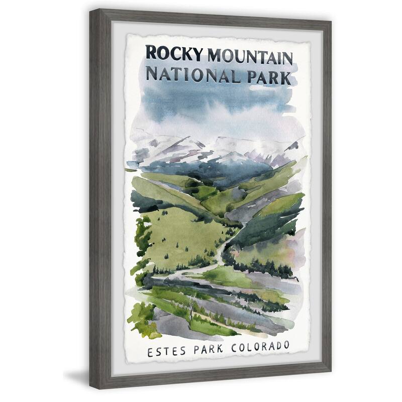 'Estes Park, Colorado' Framed Painting Print