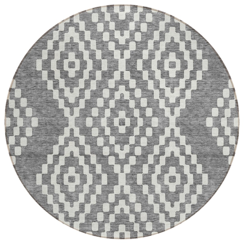 Machine Washable Indoor/ Outdoor Chantille Moroccan Boho Rug
