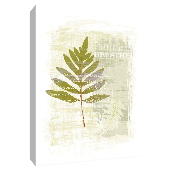 PTM Images 9-154522 PTM Canvas Collection 10" x 8" - "Breathe" Giclee Leaves Art Print on Canvas