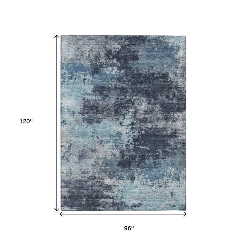 HomeRoots Abstract Transitional Rectangle Outdoor Rug
