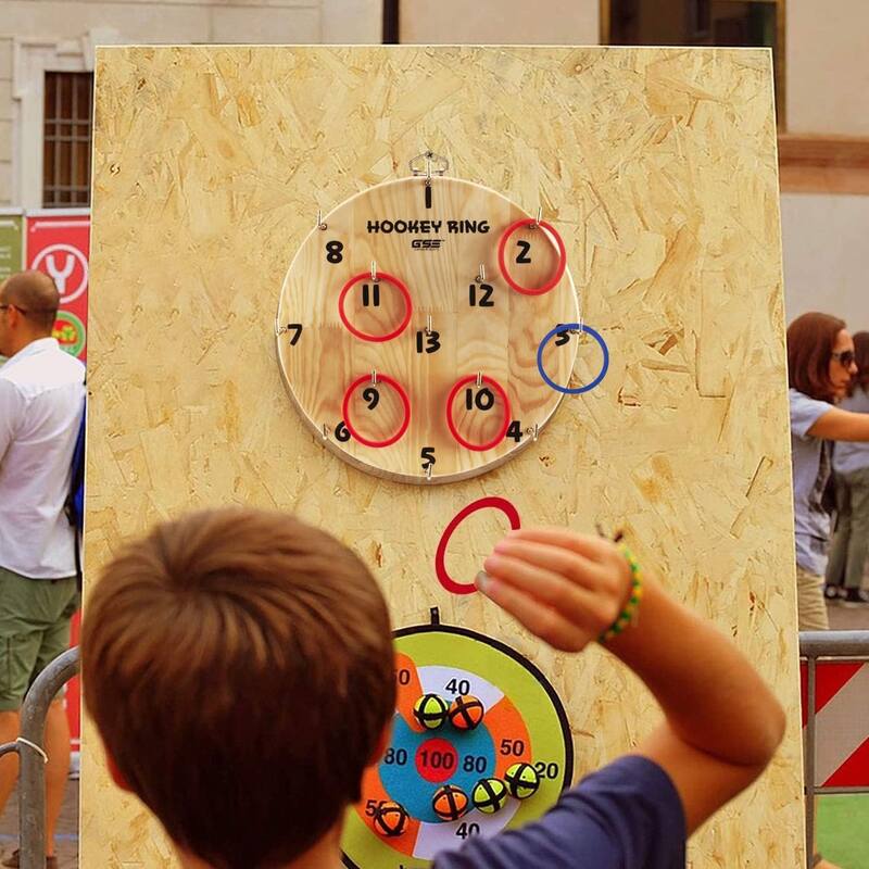 GSE™ Indoor/Outdoor Ring Toss Game Set for Family Fun Party Game, Gift for Man Cave Decor - Ring Toss