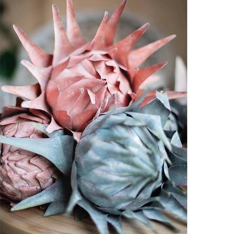 RusticReach Artificial Artichoke Stem in Various Colors 37" Tall