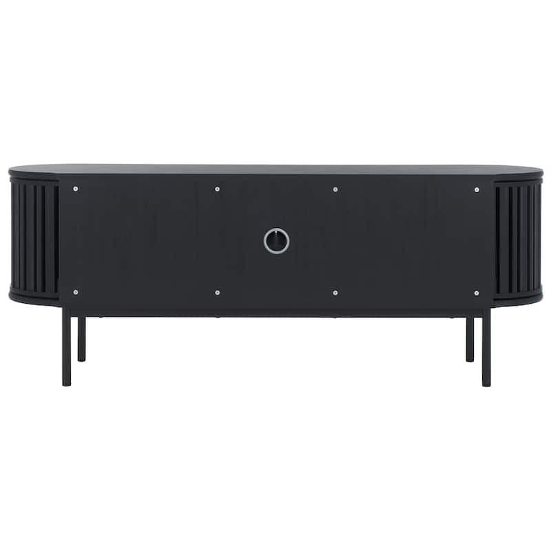 SAFAVIEH Enid 4-Door Media Stand Fits up to 65" Flatscreen TV - 60Wx15Dx23H