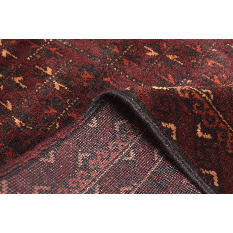 ECARPETGALLERY Hand-knotted Teimani Dark Brown Wool Rug - 2'8 x 4'3