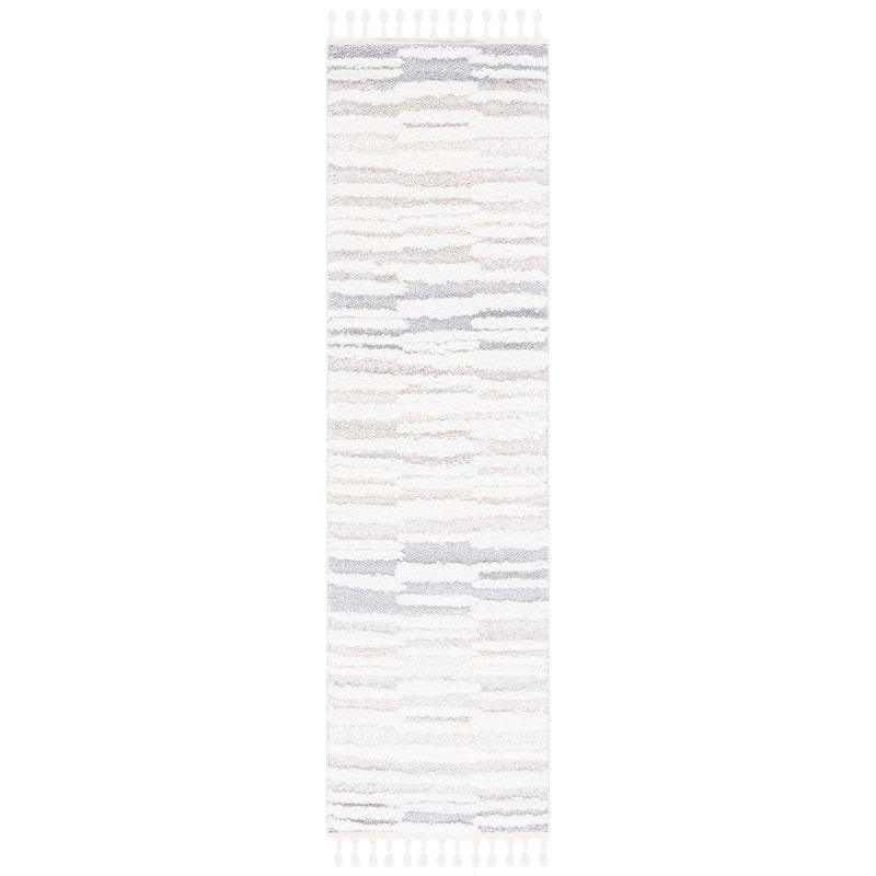 SAFAVIEH Moroccan Tassel Shag Eftimia 2-inch Thick Rug