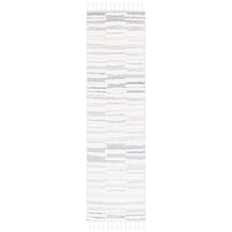 SAFAVIEH Moroccan Tassel Shag Mariola 2-inch Thick Rug