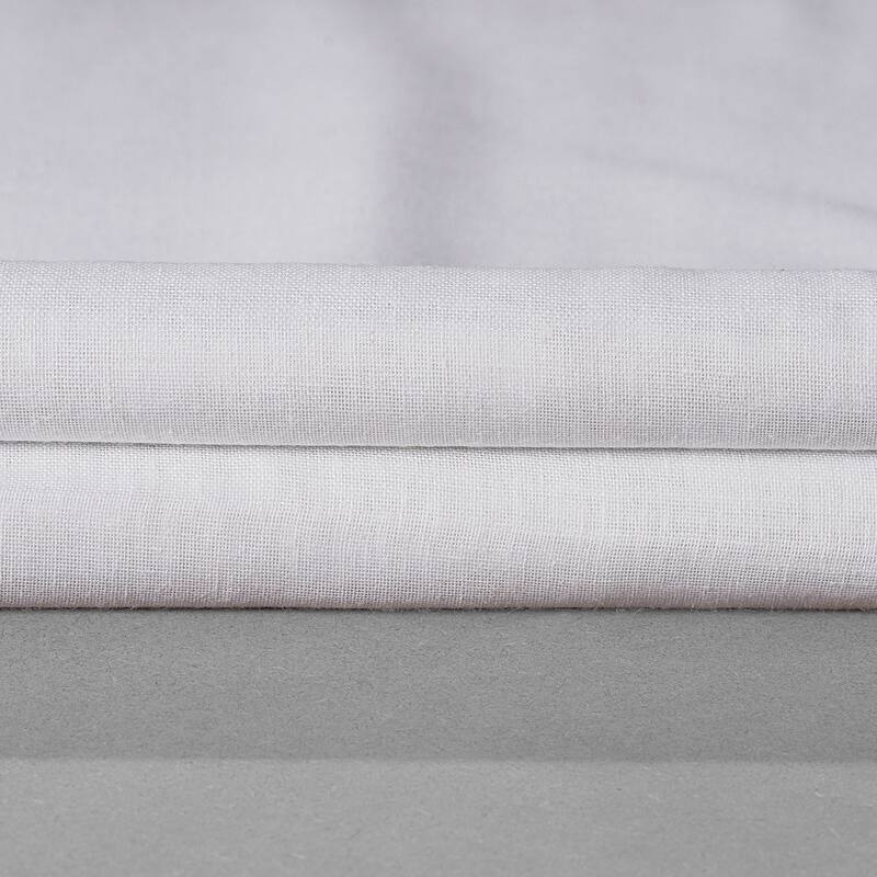 Exclusive Fabrics Faux Linen Ruffle Sheer Curtain (1 Panel)