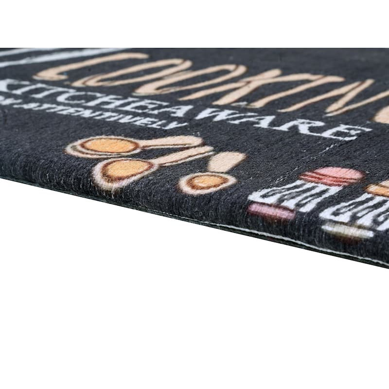 Luxurious Woven Cotton Cushioned Thick Kitchen Mat Rug - Anti-Fatigue, Anti-Skid, - 18''x30''