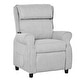 preview thumbnail 12 of 19, Kids Recliner Chair Children Sofa Angle Adjustable Single Lounger Armchair Gaming Chair with Footrest 2 Side Pockets Light Grey