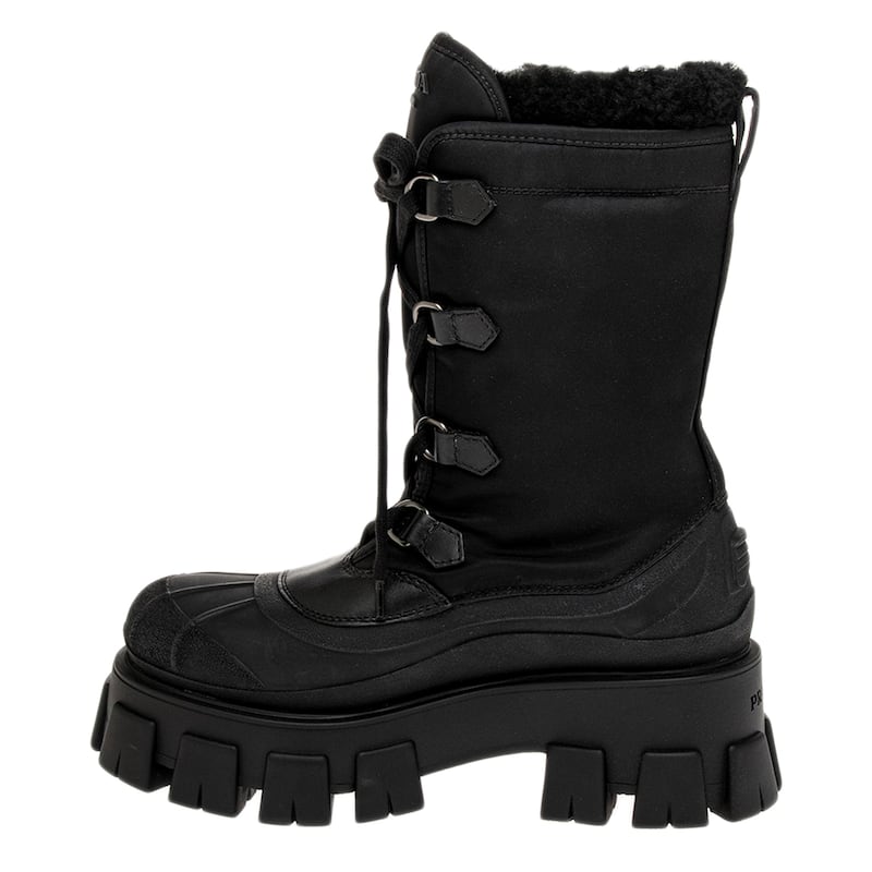 Prada Shearling Snow Boots