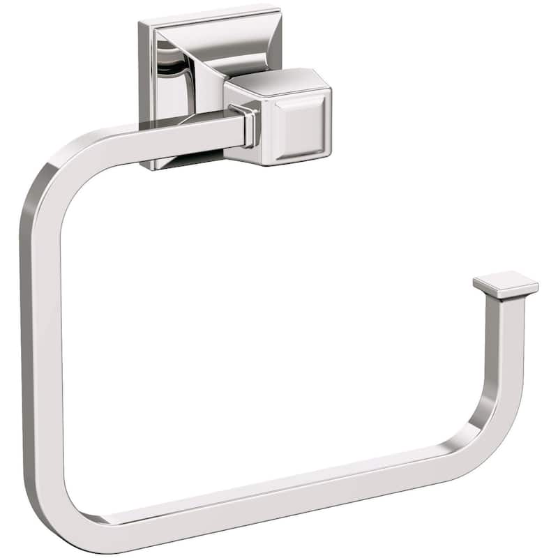 Amerock Mulholland 5-3/4" Wall Mounted Towel Ring - Polished Nickel