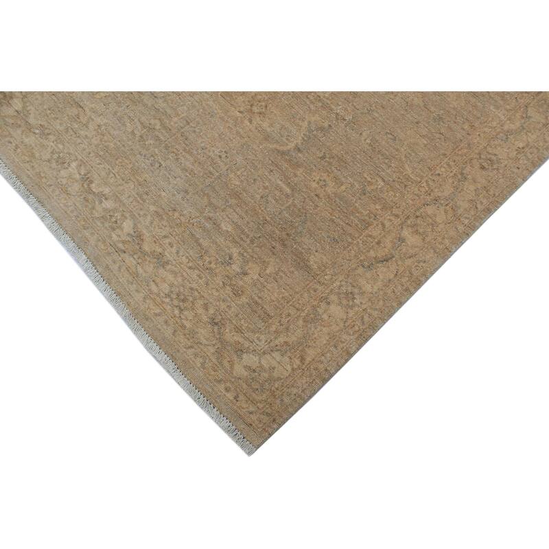 Classic Ziegler Vikki Tan Beige Hand-knotted Wool Rug - 3'11" x 5'9"