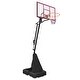 preview thumbnail 1 of 8, Portable Basketball Hoop,Adjustable Height 8.04ft to 10.01ft,44 inch Backboard with Rebound System,w/Rebound Board & Wheels Black