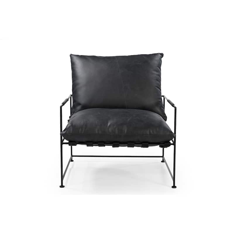 Emerie Upholstered Metal Accent Chair
