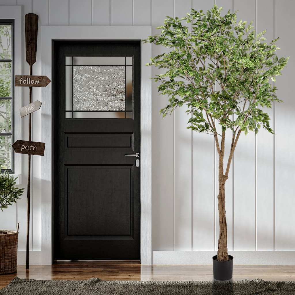 Potted Uv Treated Ficus Tree 8'