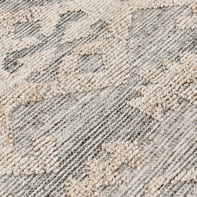 Hoeft Indoor Outdoor Handwoven Gray Multi Area Rug by Kosas Home