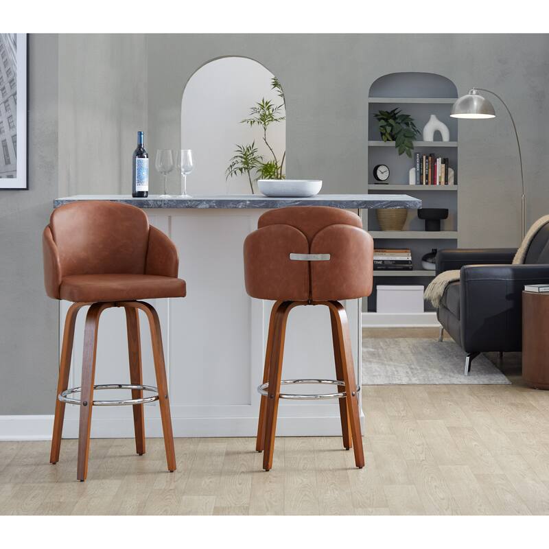 Dahlia 30" Fixed-Height Barstool - Set of 2