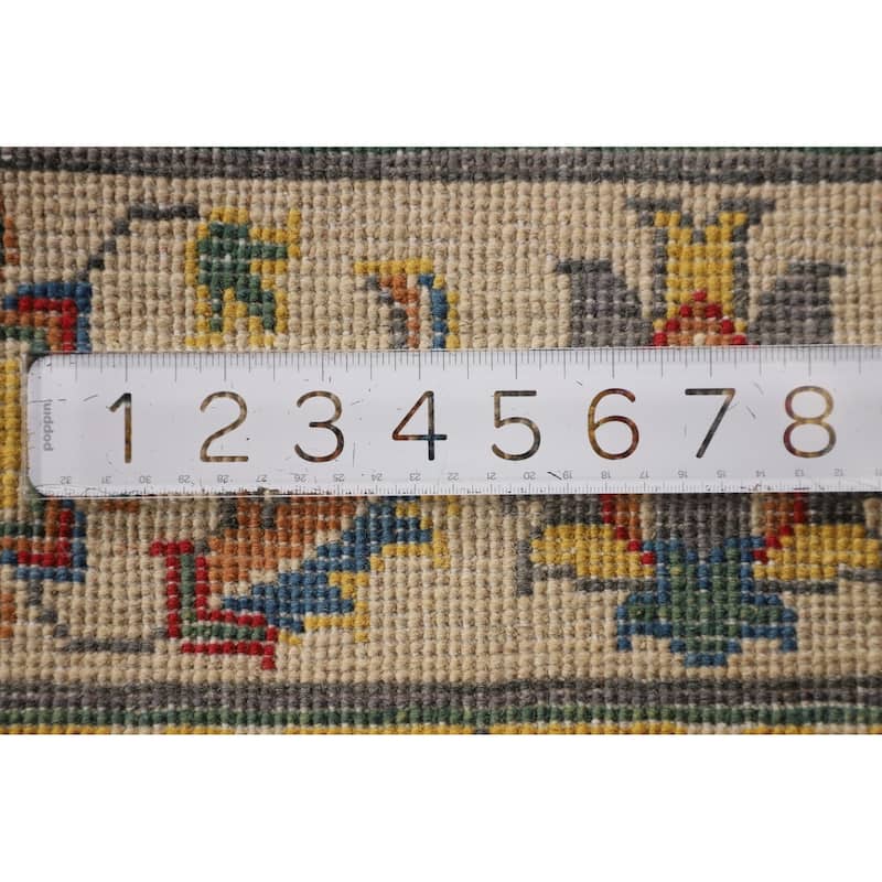 Blue Oushak Oriental Accent Rug Hand-Knotted Wool Carpet - 3'3" x 4'11"