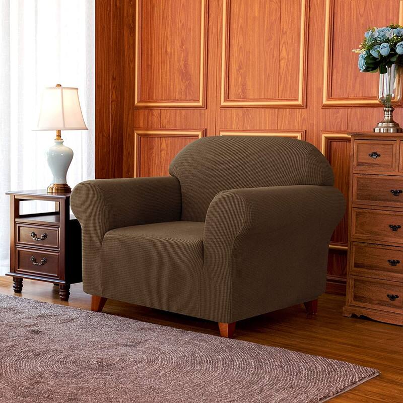 Subrtex 1-Piece Sofa Cover Stretch Soft Couch Loveseat Slipcover