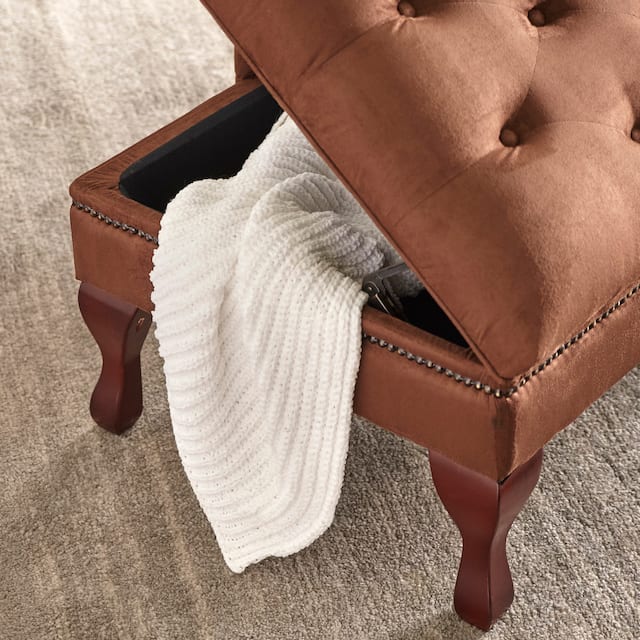 Simple Living Chaise Lounge with Storage Overstock 3545807