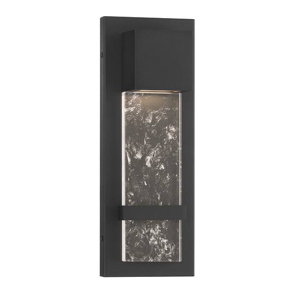 slide 2 of 11, The Great Outdoors 77300-L Sol 14" Tall ADA LED Outdoor Wall Sconce Sand Coal