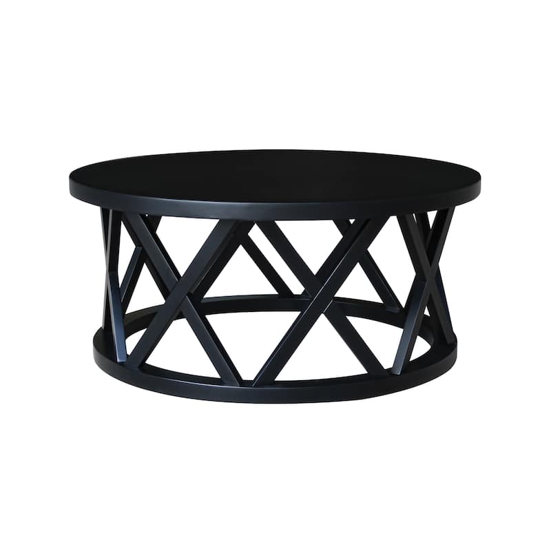 Round Ceylon Coffee Table - 40 in. W x 40 in. D x 18 in. H