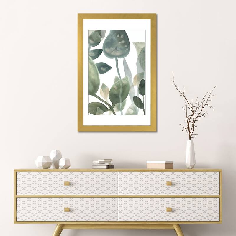 iCanvas "Water Leaves I" by June Erica Vess