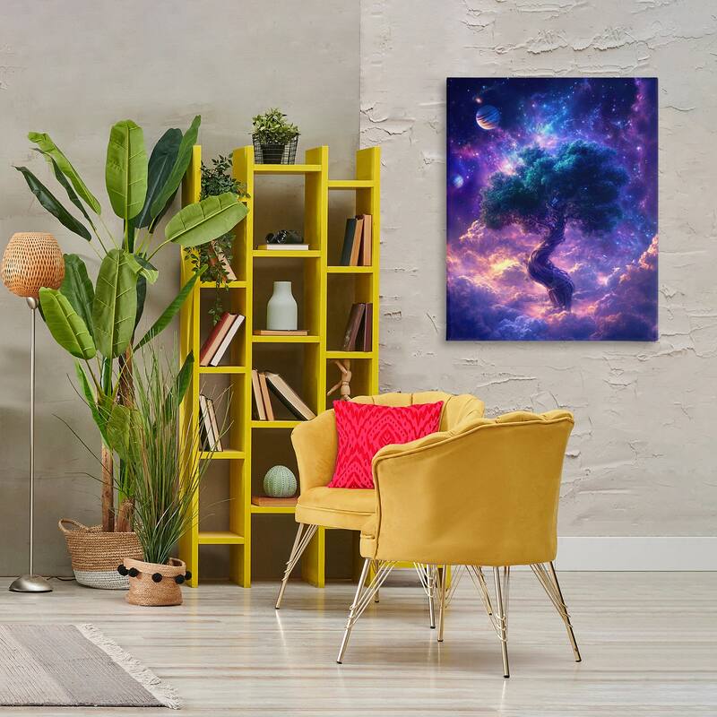 Stupell Tree Of Life Through Clouds Canvas Wall Art Design By Wumples