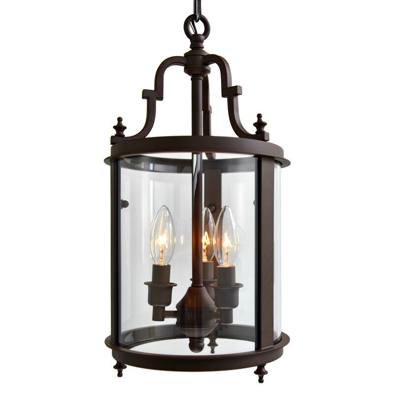 Desire 3 Light Oil Rubbed Bronze Drum Shade Mini Pendant - Oil Rubbed Bronze