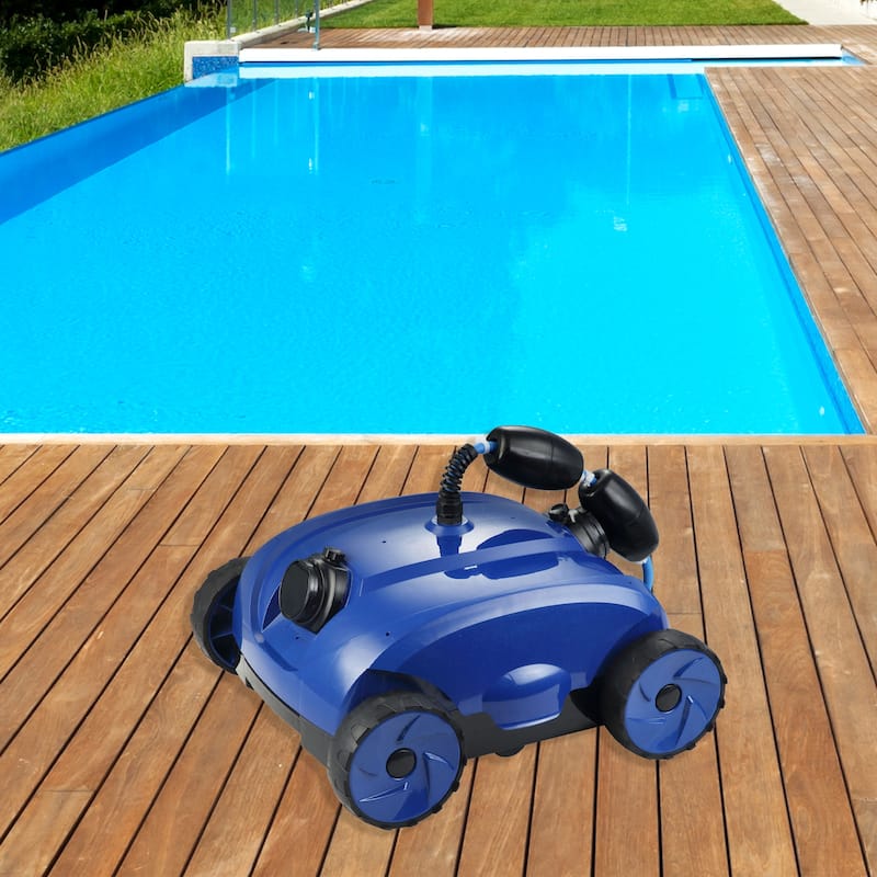 Blue Robotic Automatic Swimming Pool Cleaner