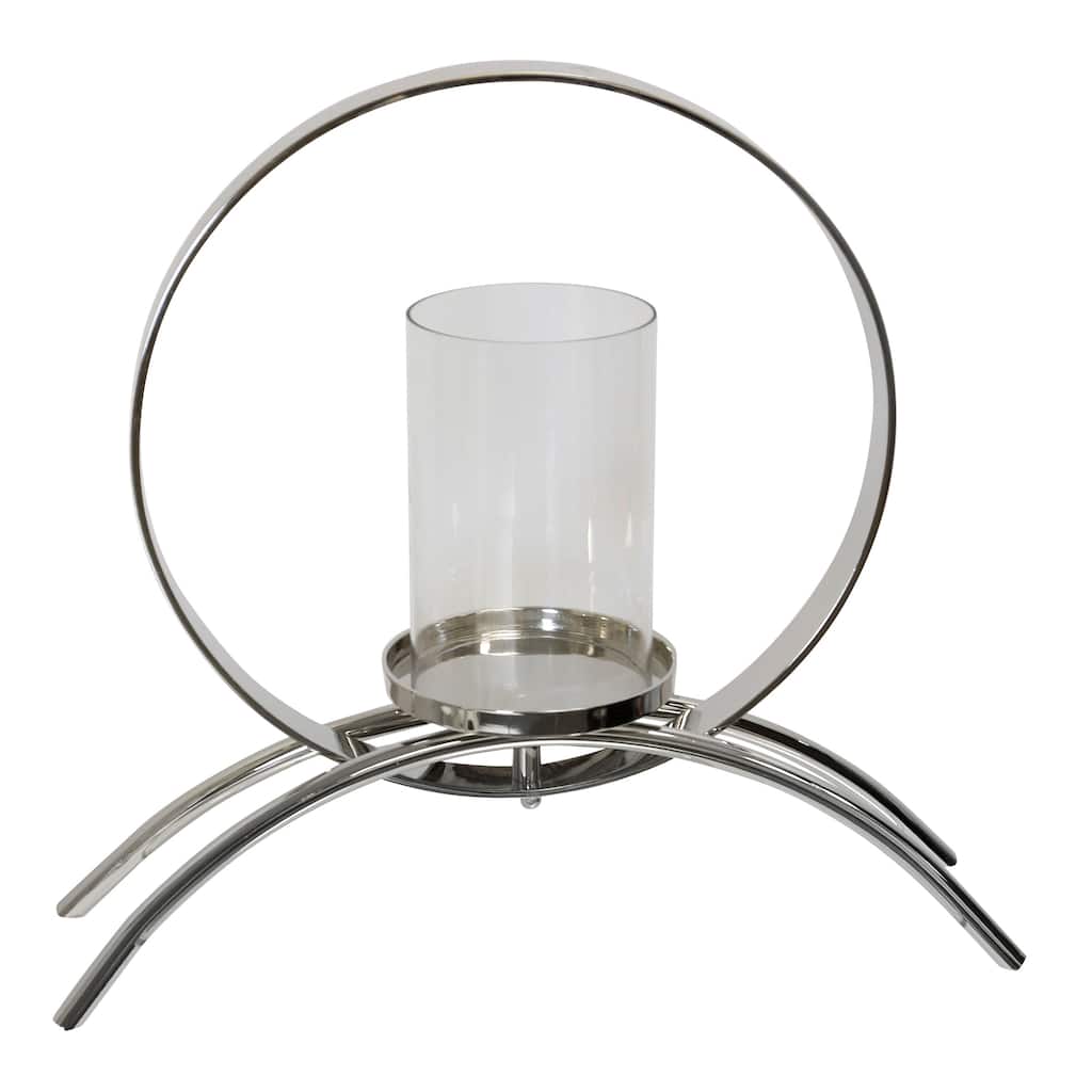StyleCraft Orbit Halo Candle Holder - Nickel Plated