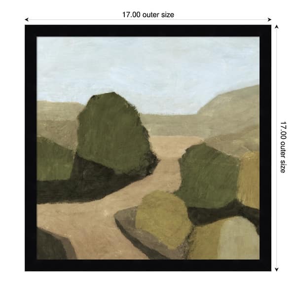dimension image slide 5 of 18, Paysage 1 by Dan Hobday Wood Framed Wall Art Print