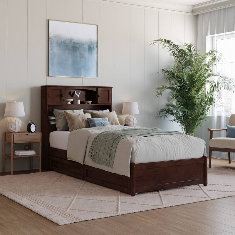 Hadley Platform Bed with Panel Footboard and Storage Drawers