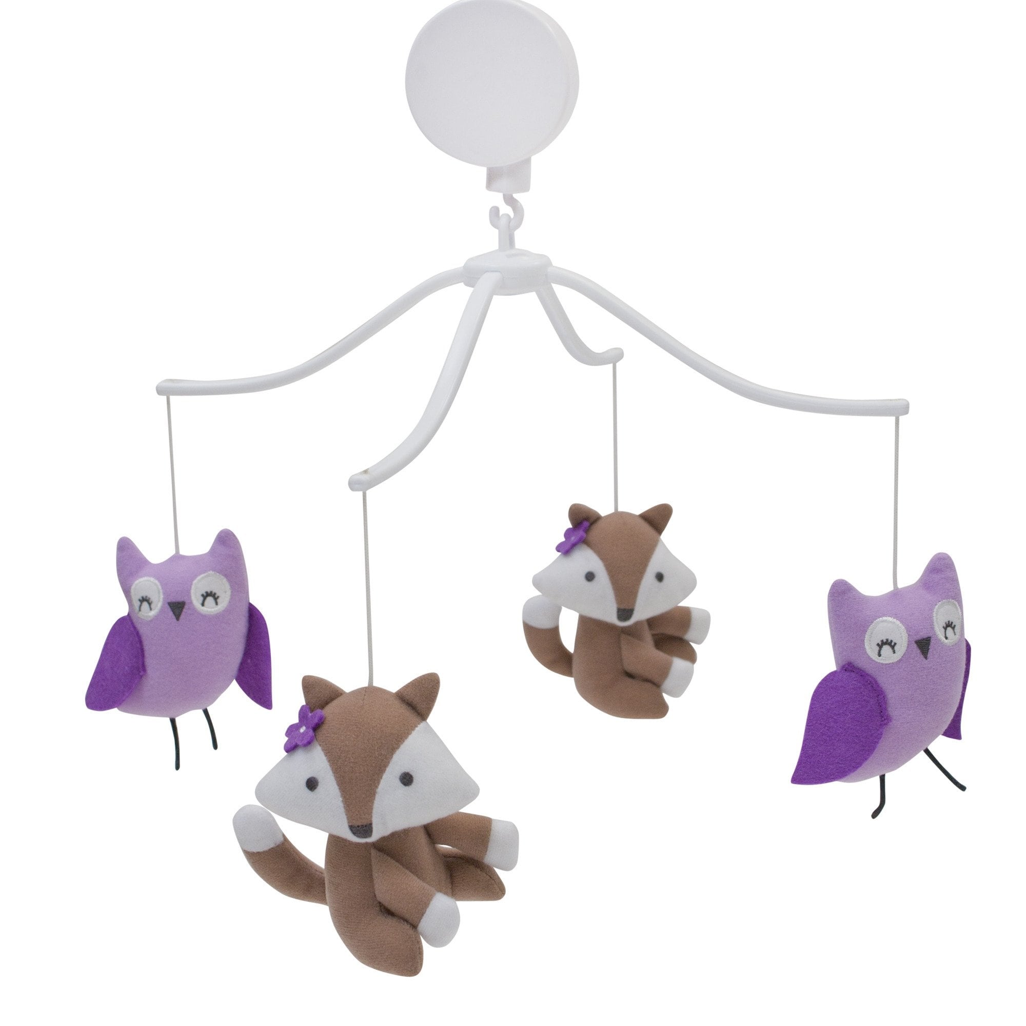 Shop Bedtime Originals Lavender Woods Purple Owl And Brown Fox