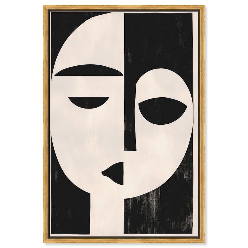 The Mask I Canvas by Art Remedy - Gold - 20" x 30"