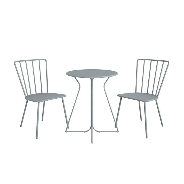 The Novogratz Poolside Collection Heidi 3 Piece Outdoor Bistro Set 3 Piece