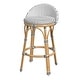 preview thumbnail 2 of 5, Inez 24 in. Seat Height Rattan Low Back Counter Stool